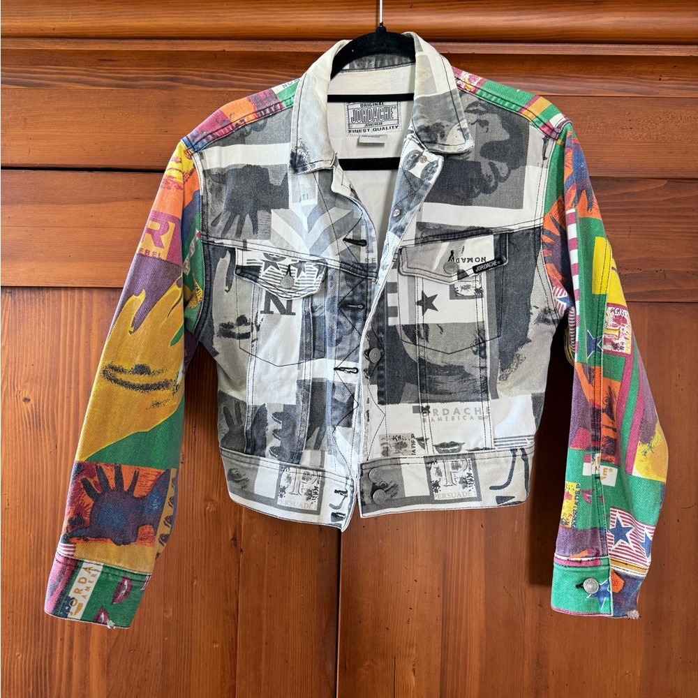 Rare Jordache cropped denim jacket